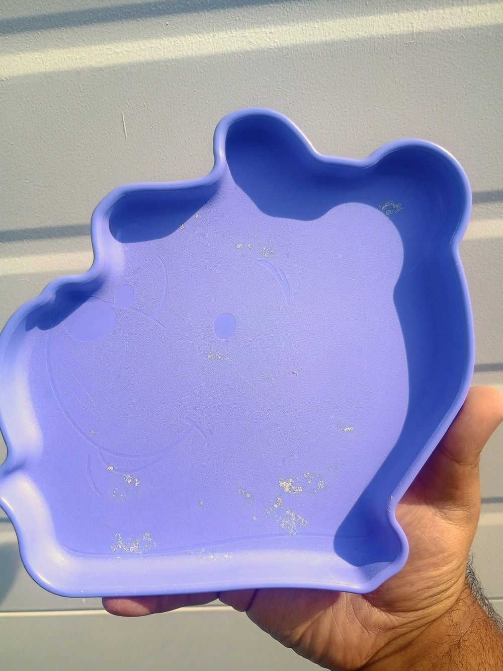 Winnie The Pooh Disney Tupperware Plate 3750A-1 Purple Bear vintage 90s y2k